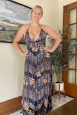 Love it! This dress makes me want to twirl and dance. It's flowy and comfortable, and the perfect length. I'm 5'9 and 1/2 and it just "kisses" the floor in size XL. - Elizabeth P.