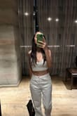 I love this top. It goes perfectly with a skirt, jeans, and pants. Super cute. - Rocio F.