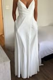 I love the style of the dress and how it fits. Unfortunately, the material is see-through, and it makes the dress look cheap. This dress could be good for any random party, but I wouldn't recommend it as a wedding dress. - Lina G.