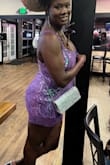 My dress was true to size. Hugged me in the right places. I sparkled all through the night. - Mayala F.