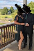 Absolutely loved this dress. Slit was a little high when I walked, but it was perfect - Madison S.