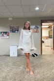 I got this for my wedding reception and loved it! However, the under dress is pretty short. I'm only 5'2", and it was basically right under my butt, wouldn't be great to dance in. - Alexa T.