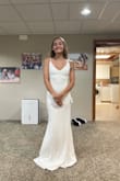 This dress was my runner-up reception dress. I loved how it fit and the simplicity of it. Can't go wrong if that's what you're looking for! - Alexa T.