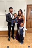 Wore this to my little brother's wedding and loved it! I would have gotten it hemmed if I had time, since I was not able to wear heels (torn ACL) - Caroline L.