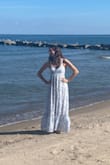 This is a beautiful dress - the material and colors are perfect. My daughter wore it for senior pictures and she looked gorgeous. - Kathleen K.