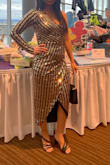 Love the dress. Fits perfectly. Great for a gala or night out. Received a lot of compliments. - Maria Y.
