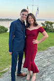 I loved wearing this dress as a guest at a recent wedding in Maine! The fabric is thick enough to hide lines and bulges but I stayed surprisingly cool. I was a little worried that the off-the-shoulder sleeves would restrict movement but I could still dance freely! My only recommendation for Lulus would be to move the hanging loops to the armpit rather than the top of the sleeves. I had to keep re-tucking them in throughout the night but didn't want to cut them off because they're needed to hang it. - Cheyenne M.