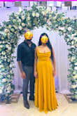 This dress fit perfectly and I am obsessed with the quality - especially the thick satin lining. The cowl is a bit small but the lace-up back helped me adjust the chest coverage. I used both petals and tape as insurance. - Amanda S.