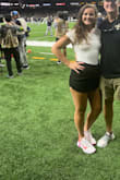 Skort fits perfectly. Offers a sexy look with a bit of class and style. - Kathryn G.