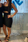 I wore this dress for a bachelorette party and it felt really good on. I didn't feel like I had to keep pulling it down either. - Kristen D.