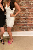 I wore this for my bachelorette party and loved it. Fit well and wasn't too short! - Kristen D.