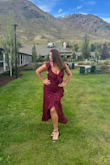 The dress is flattering, but on the night of the event, the outer layer of fabric tore. Unfortunately, I don't think I'll be able to fix it due to the thin nature of the fabric. I'm not satisfied with the quality due to the tear, but if the quality were better, I would order this dress in every color. - Mandy A.