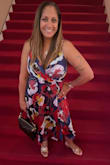 I bought this dress with the intention to wear in the warm summer months and ended up bringing it out for a mild fall night at the theater, and it was EVERYTHING! Comfy, classy and the colors are vibrant. The style accentuated my assets (literally), and I felt beautiful and sexy wearing it. The best part too, conveniently machine washable! Took it on travels and was able to get more than one wear; washed in the sink and hung up in the hotel bathroom- dry by morning. - Saroja W.