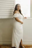 Loved the dress, had to go up on size cause I was 5 months pregnant.
Dress was very comfy and not tight at all - Beyanca N.