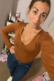 If you're on the fence about this item, don't hesitate any longer! This shirt is insanely soft, stretchy, and fits perfectly. I have very long arms and usually do not fit into long-sleeved shirts without having to make it look like I meant to bunch the sleeves up, but with this shirt, the sleeves actually fit and are more than long enough. Very flattering and perfect for fall weather! - Stephanie K.