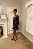 This dress was beautiful! She paired it with fuzzy heels like the bottom of the dress and gold accessories. Just beautiful! Also thank you so much for your excellent customer service! We got the wrong dress at first and you worked with us to expedite another dress and it came right on time for her dance! We are forever customers! - Taelor H.