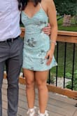 I got this for my junior homecoming, and it was a really cute dress. I got a lot of compliments on it. the sizing is a bit weird, so I'd recommend getting your typical size. I got a size down and it was a little tighter on my bust. it was also on the short side. every time I sat down, I was sitting on my spandex and not the actual dress. the sequins were a tad itchy, but I think that's how all sequined dresses are. - Trisna N.
