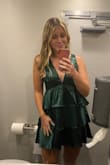 I would 100% recommend this dress. It was perfect for a summer wedding. I have a smaller bust so the bust area was a bit loose fitting on me but I needed to get the large so the length wouldn't be too short. The length hit me about the same place it does on the model. Again loved the dress, would recommend! - Kate C.