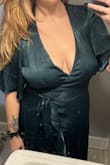 I have a larger bust. I'm not sure if the size is too big, too small, or if it's just sagging, but it caused this gaping foldover. Didn't have a bra that was that deep to try; it might have helped. Love everything else about the dress - Tara M.