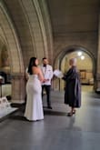 I bought this beautiful dress for my courthouse wedding - Melissa D.