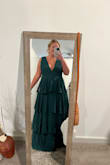 This dress exceeded my expectations! It is unique and comfortable. It covered my flaws (flabby arms) and helped me feel flawless. - Tarrah H.