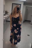 This dress was a little tight in the waist, but still fit really well! I got a lot of compliments! I love the ties on the shoulders. - Brenna W.