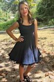 I bought this in XS for my 10 year old for homecoming. As soon as I opened the package, I let her know that she would not get to keep it afterward because it is now mine. Lol. The color of this dress is so dreamy. I don't even write reviews like this, for real, but I had to let everyone know. (paired with a black petticoat) - Kelly D.