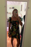 I absolutely loved this dress and got so many compliments! I would have ordered my normal size (small). It would have fit better, but it was out of stock. I went with a medium, and it worked, just loose in the top. - Lauren M.