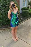 Dress fit great and didn't need any alterations for smaller chested girl with more curvy hips. - Katie L.
