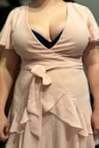 I've bought dresses for events on here before, and they fit great. I decided to order again for a wedding I have coming up. Was super excited when I got it, but when I went to try it on, the chest area was VERY loose. I, by no means, have a small chest, and by the looks of the picture, it looked to cover well. Dress is lovely, other than that (in my opinion) very big issue :(. Had to take it to a tailoring service but am yet to see the end results. - Alicia P.