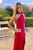 Such a beautiful dress! Fits nicely and very elegant. Material is quite thick so it was perfect for a windy evening. - Adelia M.