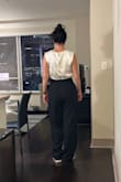 A little bunchy at the top if you have larger hips, but still liked it. Great quality material - Nicole S.