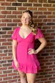 This dress fit true to size and was perfectly proportioned. The combination of feminine and flirty was exactly what I wanted for my homecoming dance. I love this dress! - Michelle S.