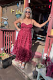 I love love love the dress love the color love the fit I ordered a large and probably should've gone with a medium, but that's OK. It was comfortable and then I got [a ton of] compliments. It is just a beautiful dress. - Wayne D.
