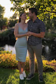 This dress is perfect. Fits like a glove, not too short or too low in the chest. Fabric is pretty stretchy so you can get down on the dance floor. Perfect for weddings. BUY IT! - Darcy G.