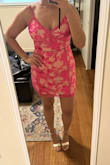 Fits AMAZING. LOVE THIS DRESS. I have big boobs, and there is no problem going braless. They were held up nicely :) Super flattering fit - Shruti K.