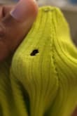The color is vibrant and such a nice style overall, but the back of the top looked a little awkward on me. ln one of the sides, toward the top of the skirt, there was a small hole. Returning. - Oscar M.