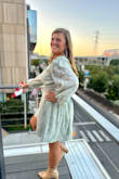 This is a super comfy dress, but it does not slim - Katherine T.