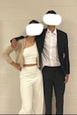 Order for my daughter. It fit her perfectly. The fabric is thick enough that you don't see through even if it is white. She was told that she was very elegant! - SOPHIE S.