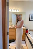 Ended up getting a different dress. The Quality and beading of this dress was beautiful but it didn't flatter my curves at all. I look like a rectangle from top to bottom, maybe I needed to size down. Ended up going with a different mermaid style sheath dress from Lulus. - Laurel B.