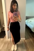 If I can't think of what to wear... I reach for this top. You can't go wrong with this top. Cute, comfortable, and slimming. Goes with skirts and jeans. I recommend it! - Akshita B.
