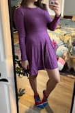 It is very cute. The fabric is quite stretchy, a little thinner than I was expecting though. But it is going to look so good when it cools down a bit more. I can't wait to wear it for fall activities. - Samantha M.