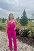This jumpsuit was not only comfortable but also perfect for the fall wedding I went to. It can be dressed up for a wedding or down for a more casual girls' day. The color is stunning, and I was shocked at how many people approached me and complimented the jumpsuit. If you're on the fence about ordering this, you won't regret it! - Stacia R.