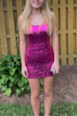 The dress was beautiful for Barbie-themed homecoming, great color! - Julie C.