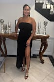 This dress fit me well! The quality was very nice & rich. I received many compliments on this dress. I would recommend this dress for a beautiful night out! I wore it for the mayor's Ball. - Angelique R.