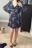 Flattering dress since you can tie the waist as tight as you want. - Kat S.
