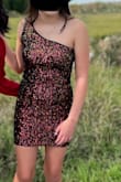 This dress was perfect for the homecoming dance. It shipped fast and fit well. The only thing I would change is the fabric under the armpits is slightly irritating but it isn't too much of an issue. I would recommend this dress to people. - Halle H.