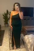 The comfiest dress ever. I was able to wear it without a bra. A perfect amount of stretch. The material is thick and makes me feel secure (and not insecure about my postpartum tummy)! - Carla V.