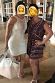 This dress is gorgeous. I wore it to my rehearsal dinner and got so many compliments. The back of the dress was loose up top but I'm short and have a small torso. It was still beautiful. I wore it without a bra. - April T.