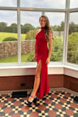 This was the ultimate dress for a black-tie wedding. It was bold and chic. The perfect amount of stand-out. Will be wearing it again at another wedding this fall! 
Fit like a glove. I did experience some shifting/ twisting in the dress bc of the way it's cut around the neck. It didn't create any extra annoyance or a ton of readjusting though. - Hailey P.